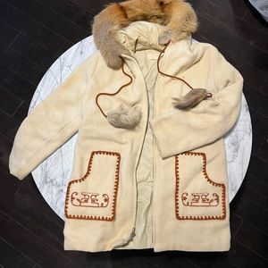 Wool and Fur Winter Parka